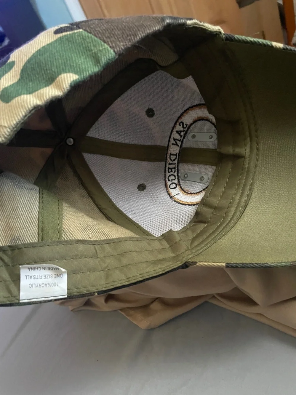 San Diego Camouflage Kids Baseball Cap - Green Camo
